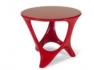  Amorph Amorph Alamos Central Table in Red Lacquer