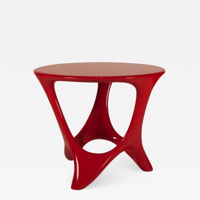  Amorph Amorph Alamos Central Table in Red Lacquer