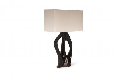  Amorph Amorph Ana Table Lamp Black Lacquer with Ivory Silk Shade