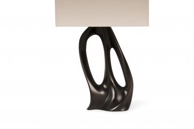 Amorph Amorph Ana Table Lamp Black Lacquer with Ivory Silk Shade
