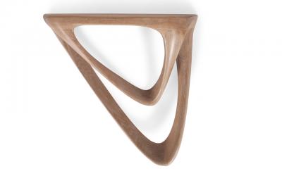  Amorph Amorph Aras Wall Mounted Console Table in White Oak