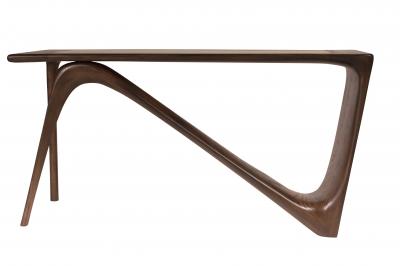  Amorph Amorph Astra Desk Rectangular Graphite Walnut Finish