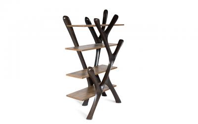 Amorph Amorph Maple Bookcase with Saddle Oak Arrozal