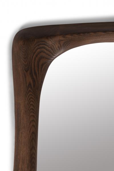  Amorph Amorph Narcissus Mirror frame Solid Wood Graphite Walnut Finish
