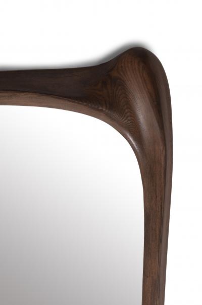 Amorph Amorph Narcissus Mirror frame Solid Wood Graphite Walnut Finish