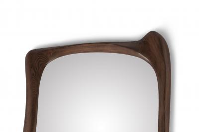  Amorph Amorph Narcissus Mirror frame Solid Wood Graphite Walnut Finish