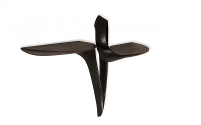  Amorph Amorph Orchid Wall mounted Console Table is Ebony Stain