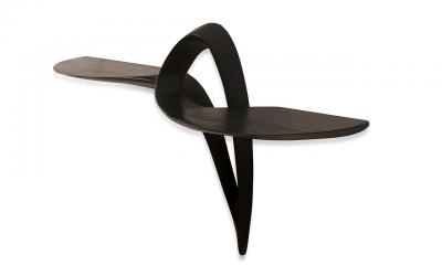  Amorph Amorph Orchid Wall mounted Console Table is Ebony Stain