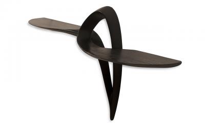  Amorph Amorph Orchid Wall mounted Console Table is Ebony Stain