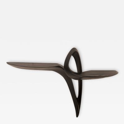  Amorph Amorph Orchid Wall mounted Console Table is Ebony Stain