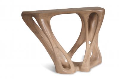  Amorph Amorph Petra Console Solid Wood Antique Oak Stained Finish