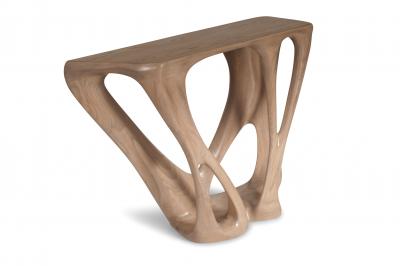  Amorph Amorph Petra Console Solid Wood Antique Oak Stained Finish