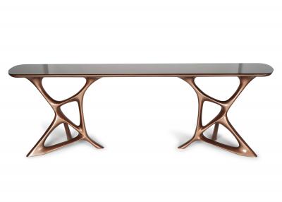  Amorph Anika Console Lacquer Bronze Finish