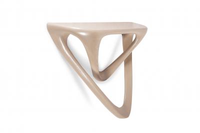  Amorph Aras wall mounted console table in Asian Sand stain on Ash wood