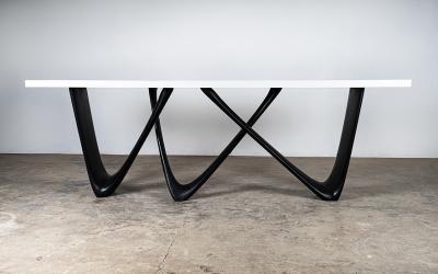  Amorph Eris Console in Ebony Stain Glossy Lacquer Finish by Amorph