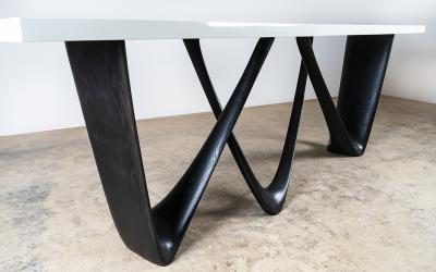  Amorph Eris Console in Ebony Stain Glossy Lacquer Finish by Amorph