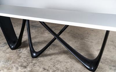  Amorph Eris Console in Ebony Stain Glossy Lacquer Finish by Amorph