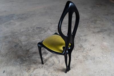  Amorph Fey Dining Chair Ebony Stain on Ash wood by Amorph