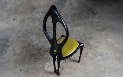  Amorph Fey Dining Chair Ebony Stain on Ash wood by Amorph