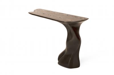  Amorph Frolic Console Table Wall Mounted in Ebony Stain