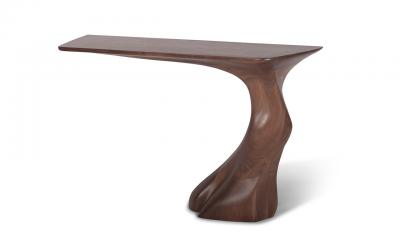  Amorph Frolic Wall Mounted Console in Solid Walnut wood Natural Stain