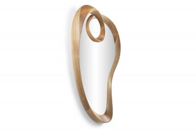  Amorph Malva Wall Mirror in Honey stain on Ash wood by Amorph