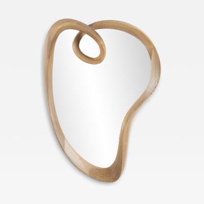  Amorph Malva Wall Mirror in Honey stain on Ash wood by Amorph