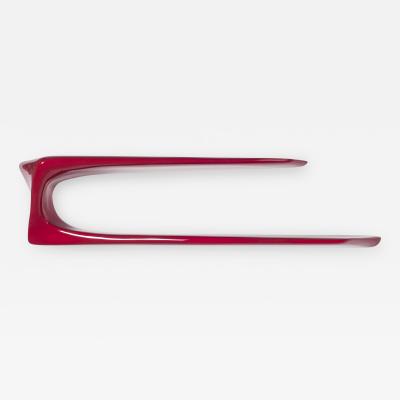  Amorph Model Contemporary Shelf Wall Decor Red Lacquer Glossy