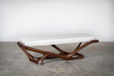  Amorph Nala Bench in Walnut Stain in Ash Wood by Amorph