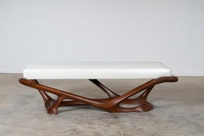  Amorph Nala Bench in Walnut Stain in Ash Wood by Amorph