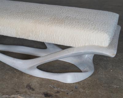  Amorph Nala Bench in White Oak Wood by Amorph