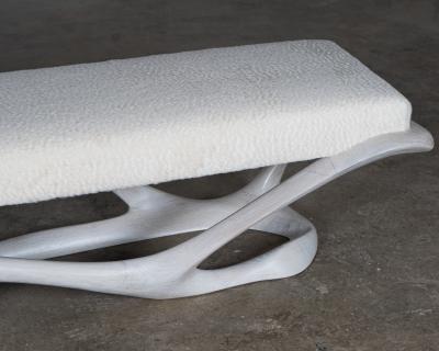  Amorph Nala Bench in White Oak Wood by Amorph