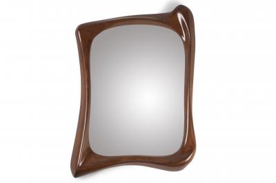  Amorph Narcissus Mirror Frame Walnut Finish