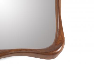  Amorph Narcissus Mirror Frame Walnut Finish