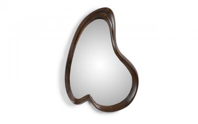  Amorph Nola Wall Mirror in Graphite Columbia stain on Walnut wood by Amorph