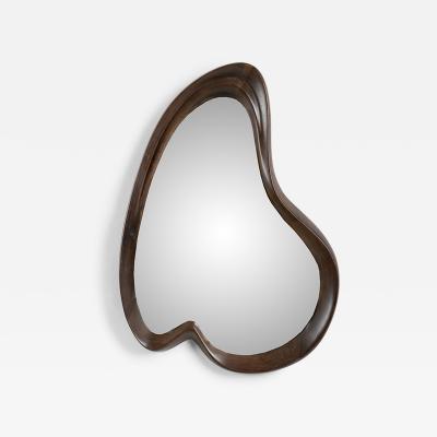  Amorph Nola Wall Mirror in Graphite Columbia stain on Walnut wood by Amorph
