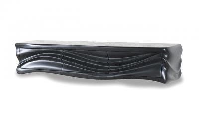  Amorph Ocean wall mounted cabinet in Ebony stain on Ash wood