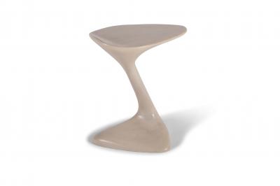  Amorph Palm side table Snow stain on solid Walnut wood