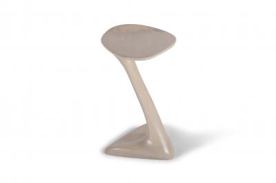  Amorph Palm side table Snow stain on solid Walnut wood