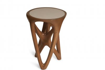  Amorph Petrus Side Table Solid Oak with stone top by Amorph