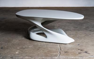  Amorph Plie Coffee Table in White Lacquere by Amorph
