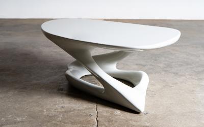  Amorph Plie Coffee Table in White Lacquere by Amorph