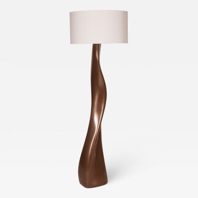  Amorph Roman Floor Lamp Bronze Finish with Ivory Shade