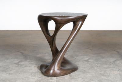  Amorph Sasha Side Table Solid Ash wood Graphite Walnut stain by Amorph