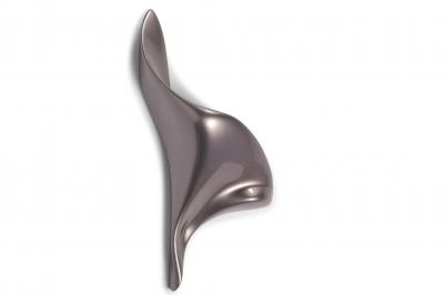  Amorph Wall Light Sconces MDF Lacquer Metallic with Led Light Bulb Facing Right