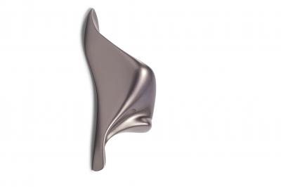  Amorph Wall Light Sconces MDF Lacquer Metallic with Led Light Bulb Facing Right