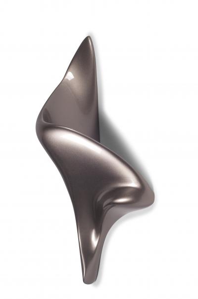  Amorph Wall Light Sconces MDF Lacquer Metallic with Led Light Bulb Facing Right