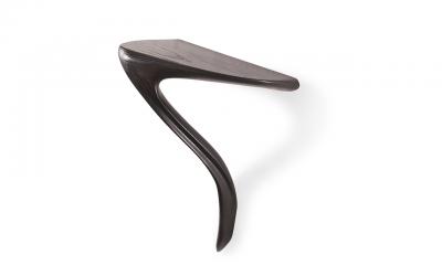  Amorph Yena wall mounted console in Ebony stain on Ash wood