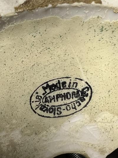  Amphora Ceramics ART DECO CERAMIC WORLD GLOBE LAMP BY AMPHORA