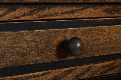  Amsterdam School Amsterdam School Oak Sideboard by Meubelfabriek L O V circa 1915 1925